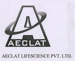 Aeclat Logo With Word Aeclat Lifescience Pvt. Ltd. Device mark 3610751 Trademark
