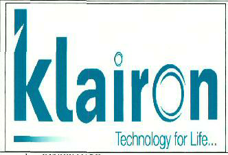 Klairon Technology For Life Device mark 3634909 Trademark