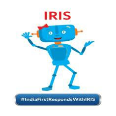 Iris #indiafirstrespondswithiris Device mark 3628921 Trademark