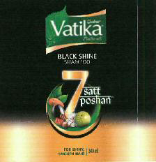 Vatika Black Shine Satt Poshan Shampoo Device mark 3618593 Trademark
