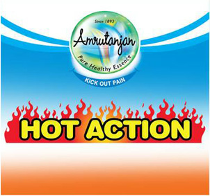 Amrutanjan Hot Action Label Device mark 3636444 Trademark
