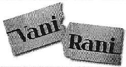 Vani Rani Device mark 3628998 Trademark