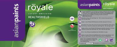 Asian Paints Royale Healthshield Device mark 3661423 Trademark