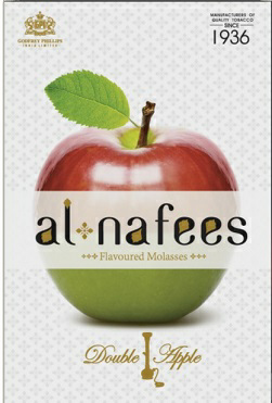 Al Nafees Flavoured Molasses Double Apple Device mark 3634329 Trademark