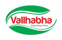 "vallhabha" In Red Font & White Back Ground With Subscripted Words "every Drop Is Pure" In Black Font & White Backgroun Device mark 3644822 Trademark