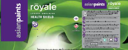 Asian Paints Royale Health Shield Device mark 3680416 Trademark