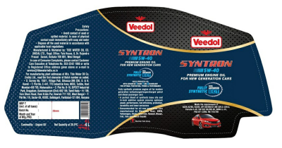 Veedol Syntron 5w-40 Device mark 3768386 Trademark