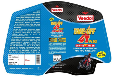 Veedol Take-off 4t Plus Device mark 3768385 Trademark