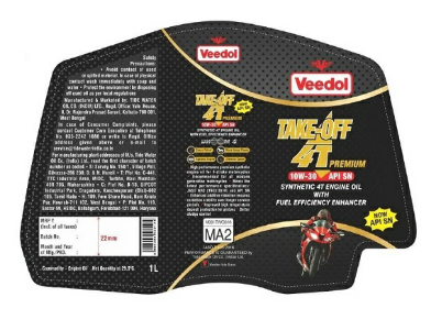 Veedol Take-off 4t Premium Device mark 3768399 Trademark