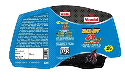 Veedol Take-off 4t Plus Device mark 3768415 Trademark