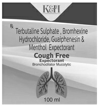 K&h Cough Free (label) Device mark 3794677 Trademark