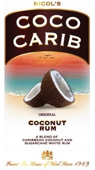Nicol's Coco Carib (label) Device mark 3812767 Trademark