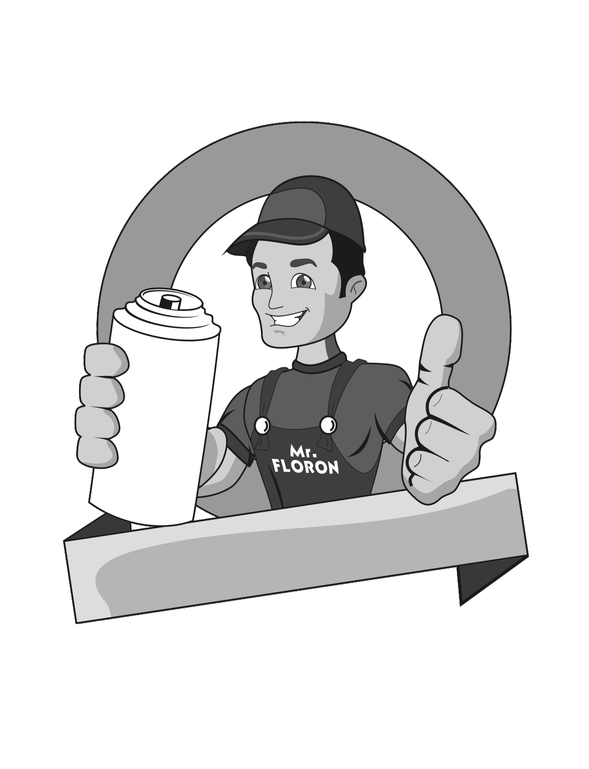 Mr. Floron & Man Device Device mark 3816501 Trademark