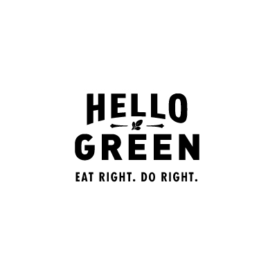 Hello Green...eat Right. Do Right. Device mark 3814858 Trademark