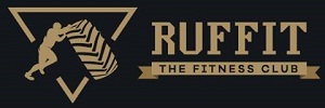 Ruffit -the Fitness Club ( Logo And Device With Tagline) Device mark 3818408 Trademark