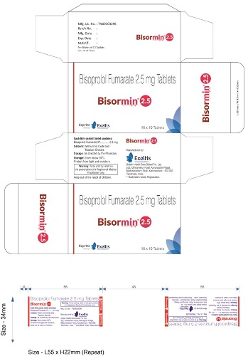Bisormin -2.5 Device mark 3819267 Trademark