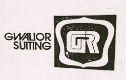 Gwalior Suiting, Gr Logo Device mark 3820809 Trademark