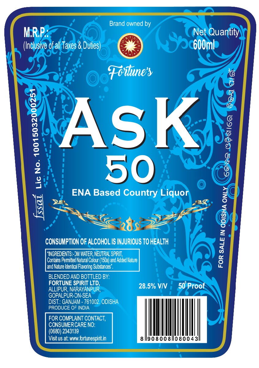 Ask 50 600ml Device mark 3826404 Trademark