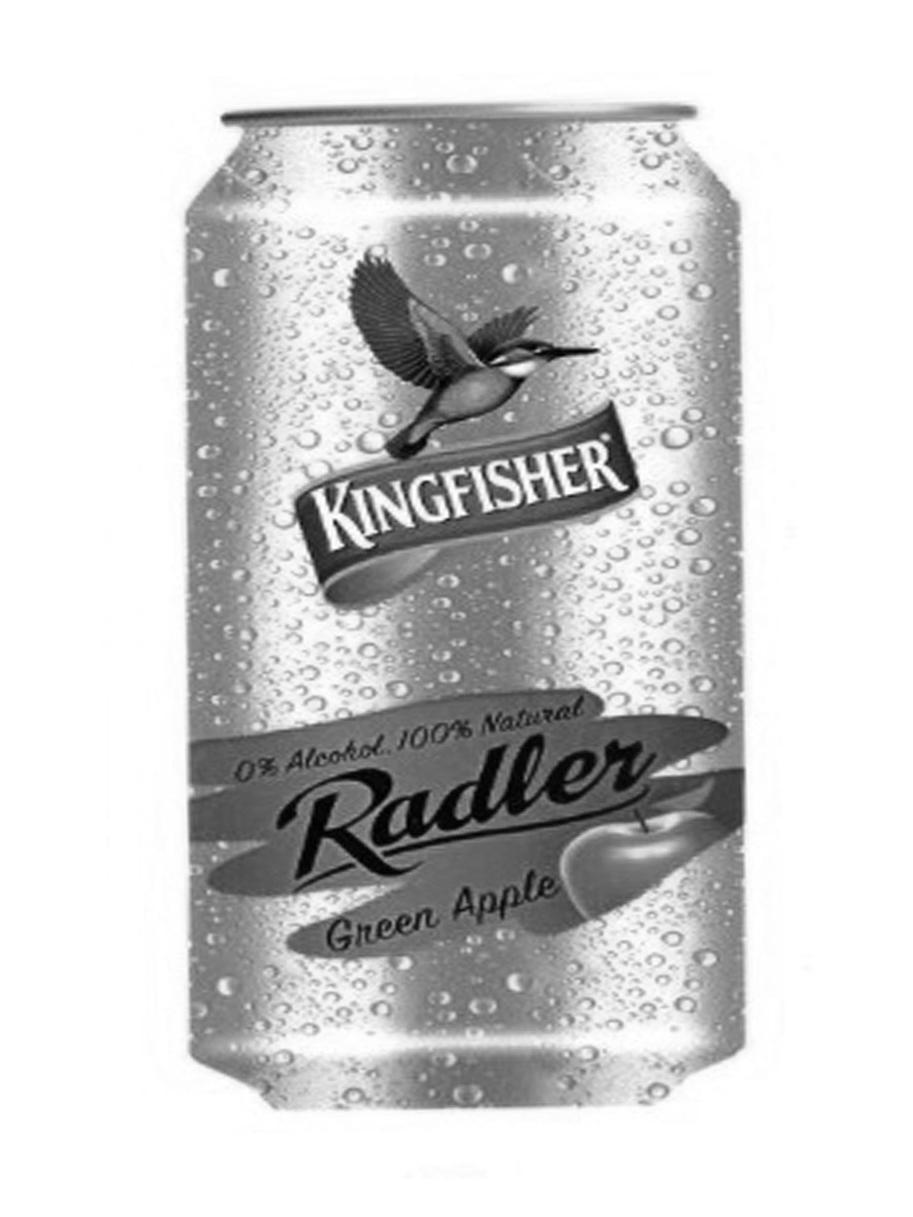 Kingfisher Radler Green Apple (label) Device mark 3830838 Trademark