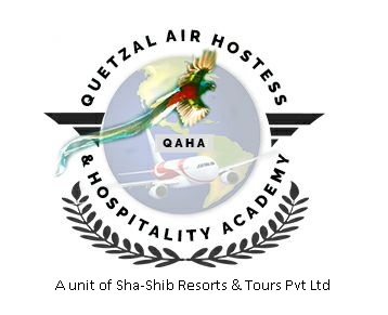 Quetzal Air Hostess & Hospitality Academy - A Unit Of Sha-shib Resorts & Tours Pvt Ltd Device mark 3834229 Trademark