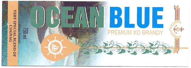 Ocean Blue (premium Xo Brandy) Device mark 3834433 Trademark