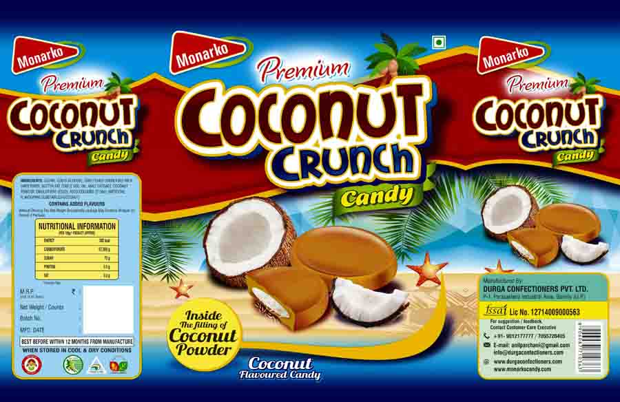 Monarko Coconut Crunch Device mark 3836998 Trademark
