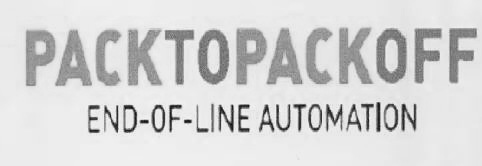 Packtopackoff End-of-line Automation Device mark 3845100 Trademark