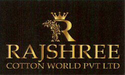 Rajshree Cotton World Pvt Ltd With R Logo With Crown Device mark 3838318 Trademark