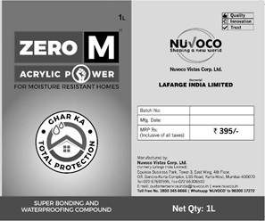 Zero M Acrylic Power Nuvoco Device mark 3864529 Trademark