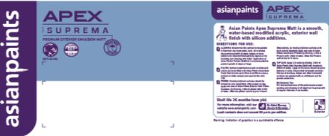 Apex Suprema Premium Exterior Emulsion Matt Device mark 3852908 Trademark