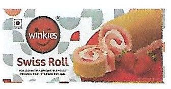 Winkies Swiss Roll (strawberry) Device mark 3853913 Trademark