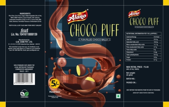 Alano Choco Puff Device mark 3870023 Trademark