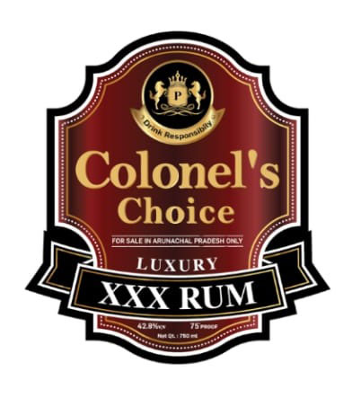 Colonel's Choice Luxury Xxx Rum Device mark 3872511 Trademark