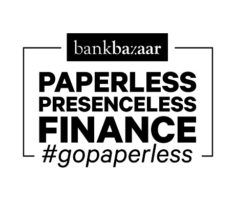 Bankbazaar Paperless Presenceless Finance With Tag Line #gopaperless & Device Device mark 3891152 Trademark