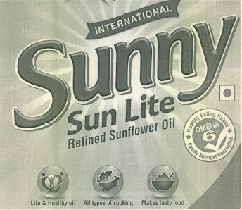 Sunny Sun Lite Refined Sunflower Oil Device mark 3893153 Trademark