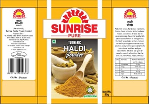 Sunrise Haldi Powder Device mark 3883089 Trademark