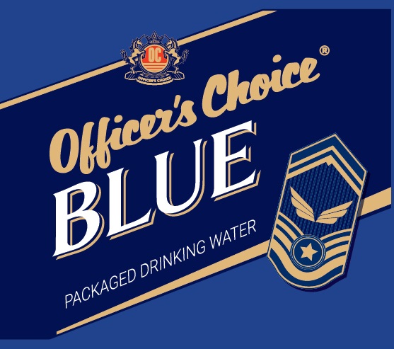 Officer's Choice Blue Packaged Drinking Water Device mark 3886825 Trademark