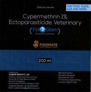 Cypermethrin 1% Ectoparasiticide Veterinary Device mark 3888520 Trademark