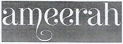 Ameerah Device mark 3940442 Trademark