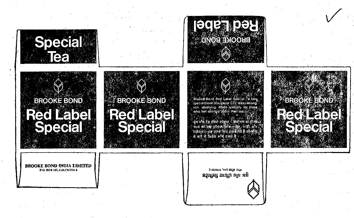 Brooke Bond Red Label Device mark 284910 Trademark