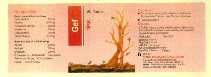 Gef (label) Device mark 3940245 Trademark