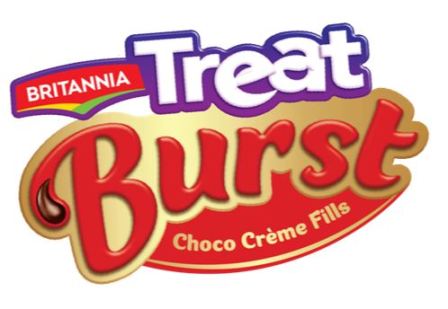 Britannia Treat Burst Choco Crème Fills Device mark 3956652 Trademark
