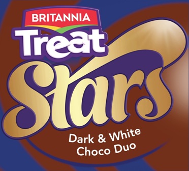 Britannia Treat Stars Dark & White Choco Duo Device mark 3956658 Trademark