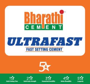 Bharathi Cement Ultrafast Fast Setting Cement Device mark 3958174 Trademark