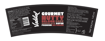 Vadilal Gourmet Nutty Belgian Dark Chocolate Device mark 3989900 Trademark