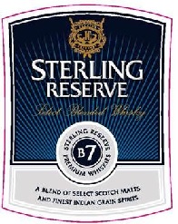 Sterling Reserve B7 Select Blended Whisky Device mark 4011350 Trademark