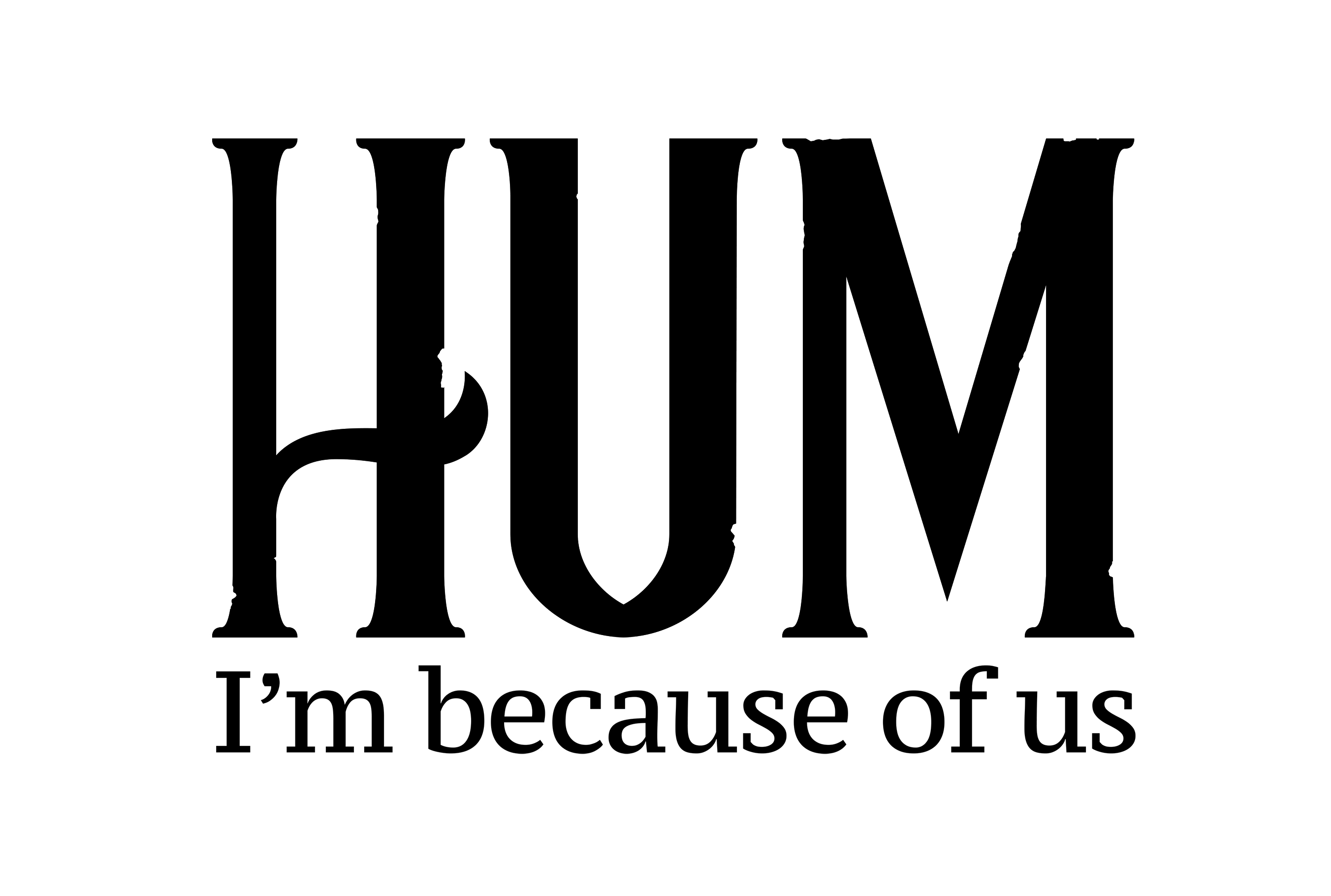 Hum I'm Because Of Us Device mark 4011528 Trademark