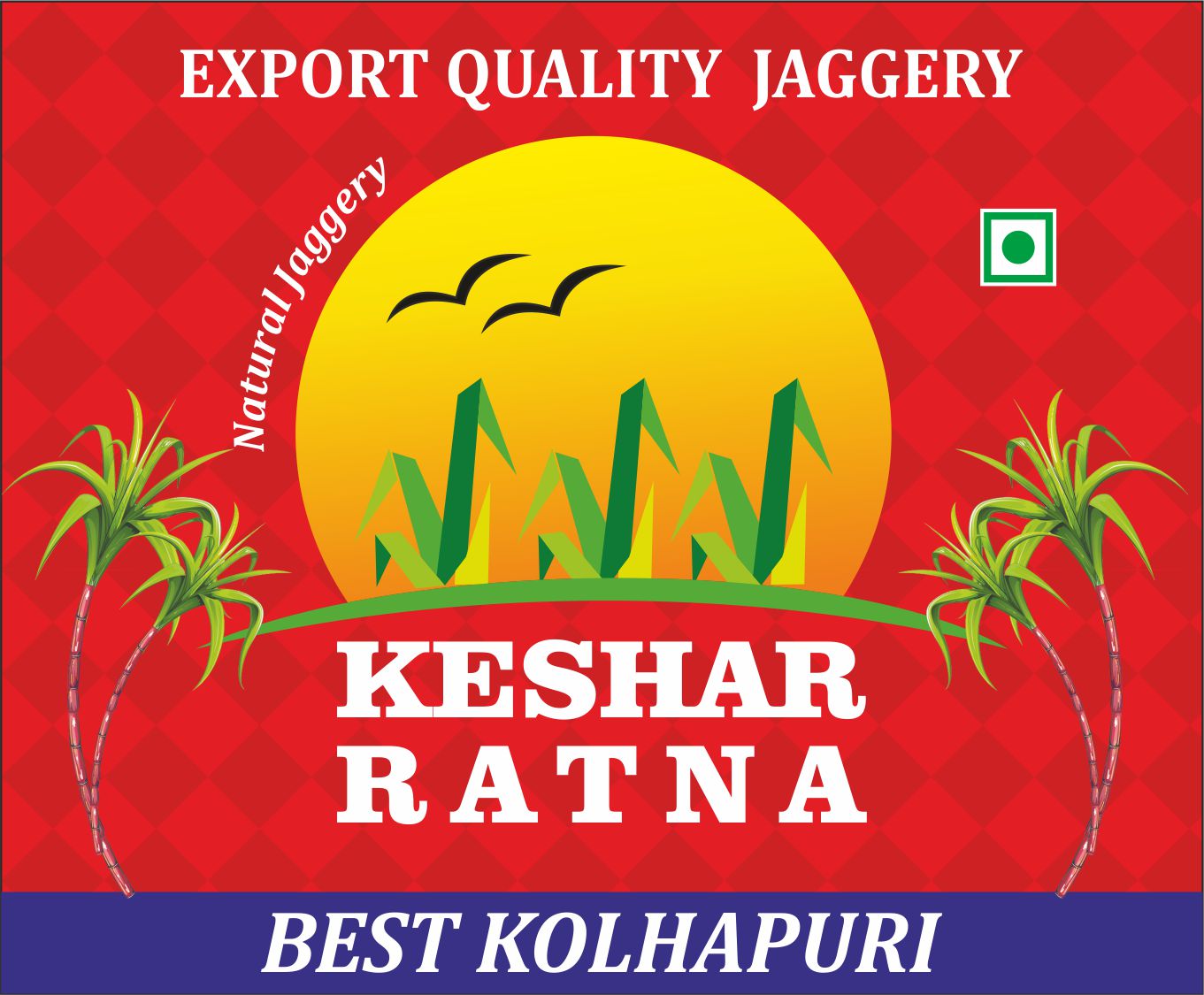 Keshar Ratna Export Quality Jaggery Natural Jaggery Best Kolhapuri Device mark 4028258 Trademark