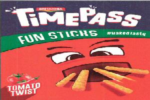 Britannia Time Pass Fun Sticks Tomato Twist Device mark 4087152 Trademark