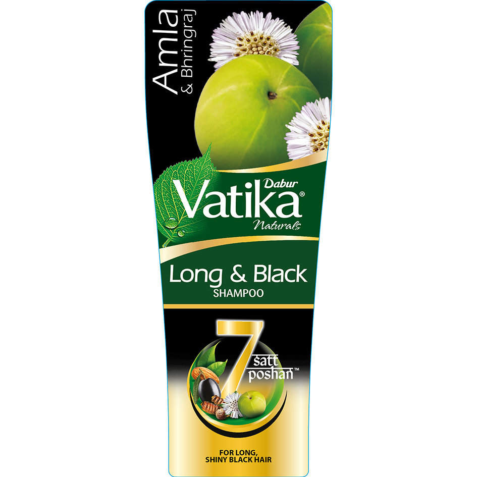Dabur Vatika Long & Black Shampoo Label Device mark 4105996 Trademark